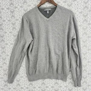 Grayson & Dunn Cotton v neck pullover men's sweater L